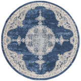 Carlisle Navy/Light Gray Oriental Rug