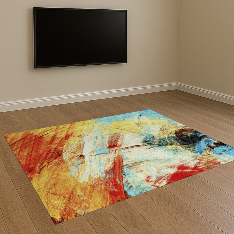 Abstract Area Rug, Rectangle 140 x 200 cm