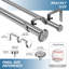 Tringle à rideaux double réglable 1 "Cousar-106440183-106440186