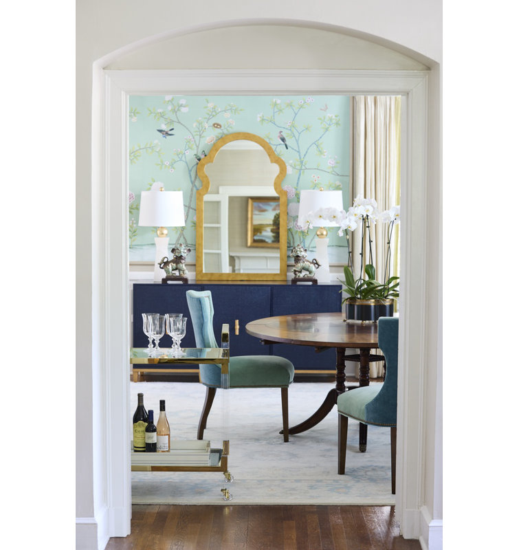 Jagger Metal Wall Mirror, Antique Gold