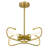 Raventon Home 4-Light Industrial Brass Pendant Light