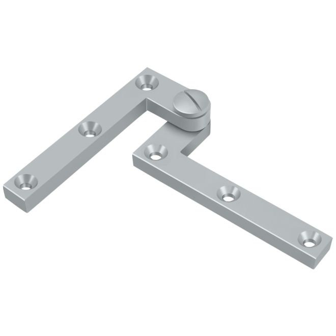 Charnière en chrome brossé Deltana PH60U26D 4-3 / 8 "x 5/8" x 1-7 / 8 ", Chrome brossé