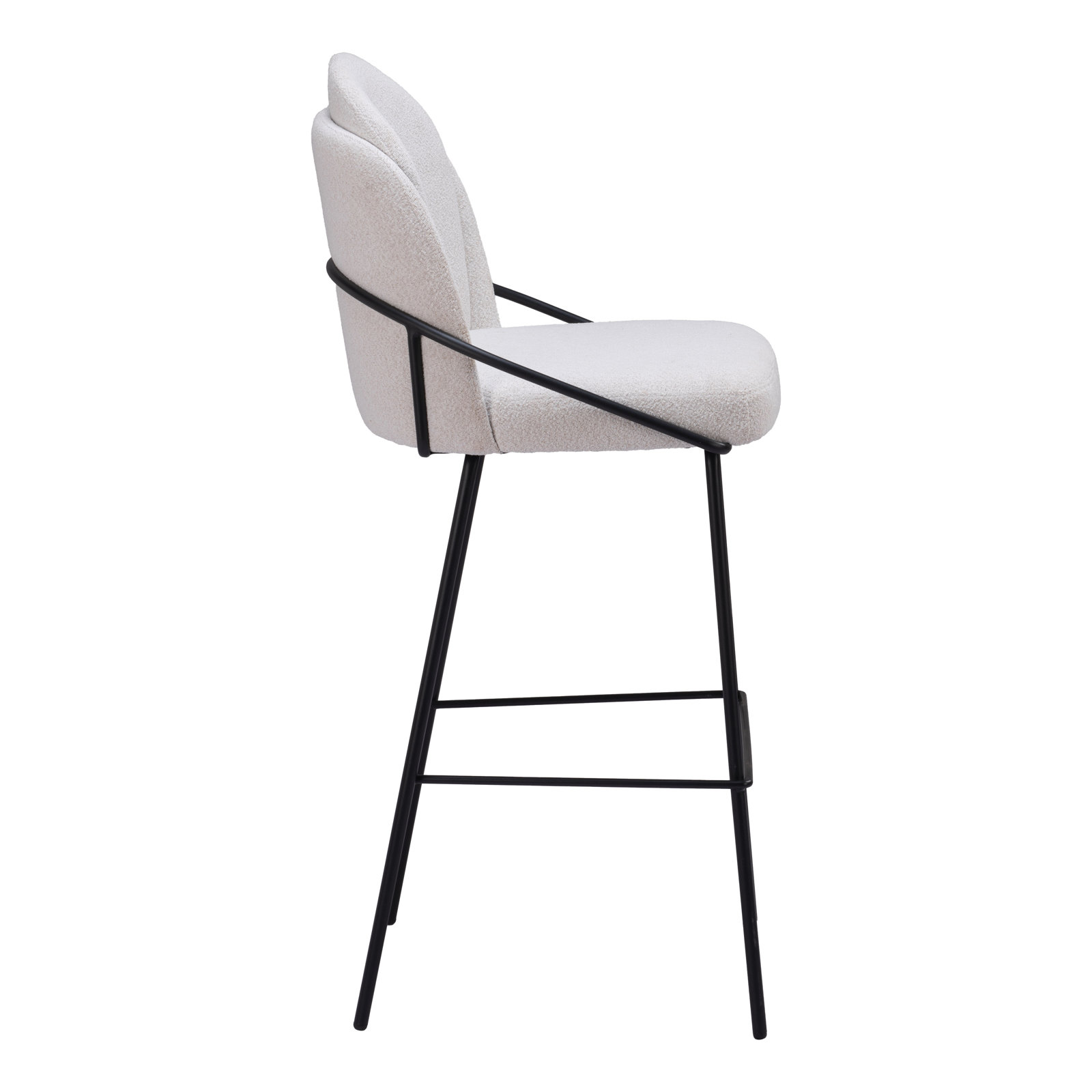 Aleashia Bar and Counter Stool, White, Bar Stool (30.3" Seat Height)