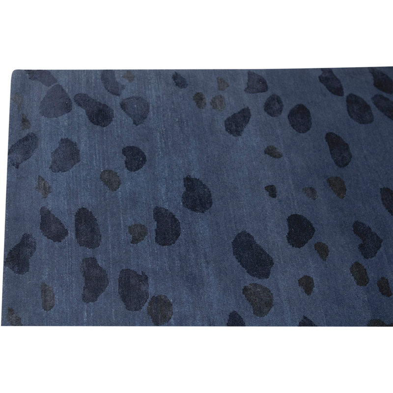 Hand Knotted Wool Area Rug in Pebble