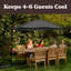 Parasol de patio décalé de 10 pi - Parasol suspendu en porte-à-faux de 8 pi de hauteur - Parasol de parasol extérieur résistant à la décoloration avec base en croix pour jardin, pelouse, terrasse, cour ou piscine par Pure Garden (gris)-1965904195