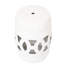 Table d'appoint cylindrique en céramique blanche 17 po x 10,5 po, émaillée, déformée - intérieur / extérieur, charmant tabouret d'appoint, glacis, utilisation polyvalente intérieure / extérieure, table de jardin élégante