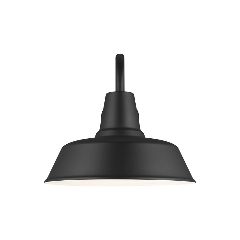Barn 1 - Light Outdoor Barn Light, 15" H x 16" W x 16" D, Black, No