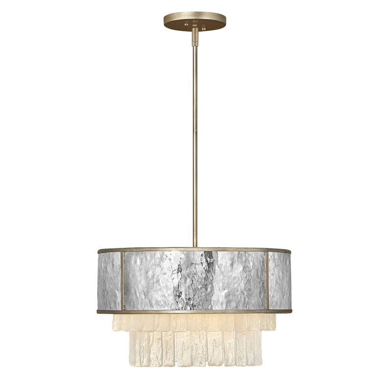 Reverie 4 - Light Unique Tiered Pendant with Crystal Accents