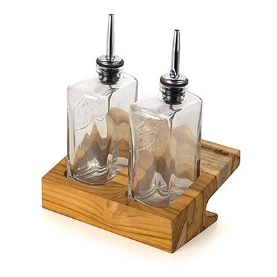 Glass Oil & Vinegar Cruet Set