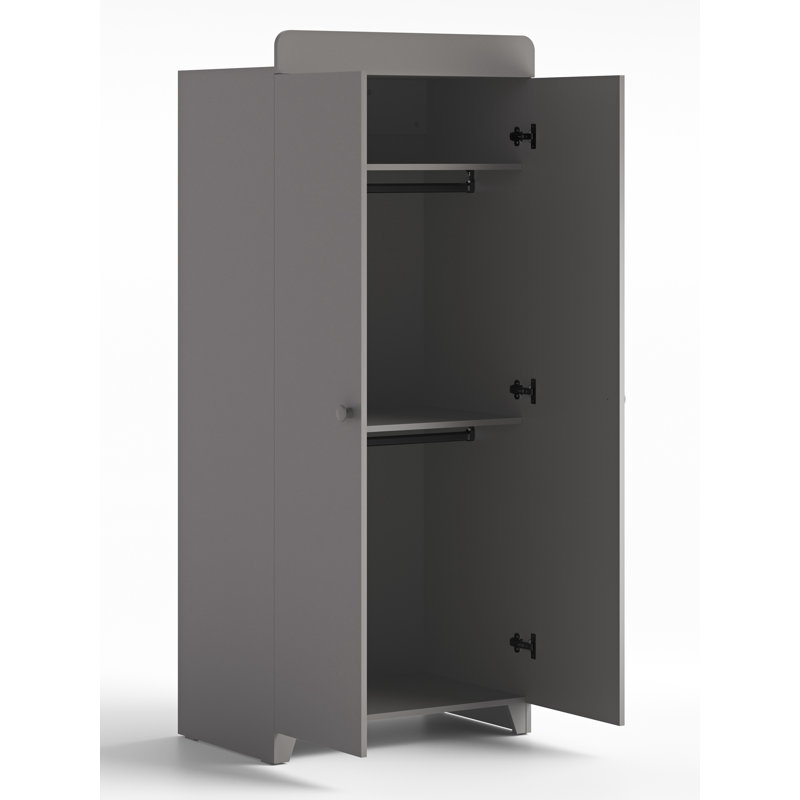Little Acorns Classic Wardrobe, Light Grey
