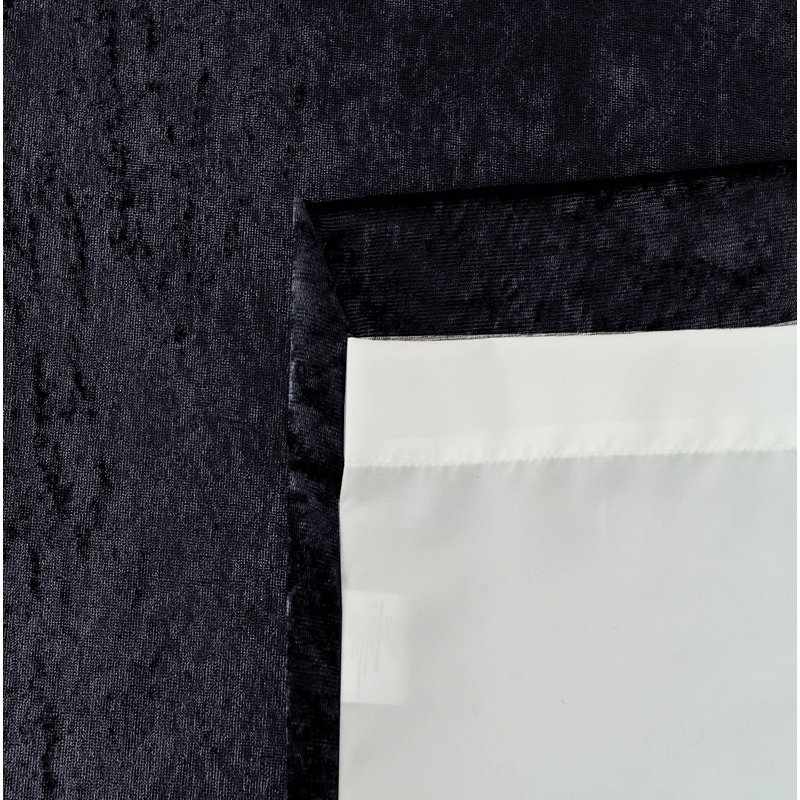 Room Darkening Curtain, 228cm W x 274cm H, Black