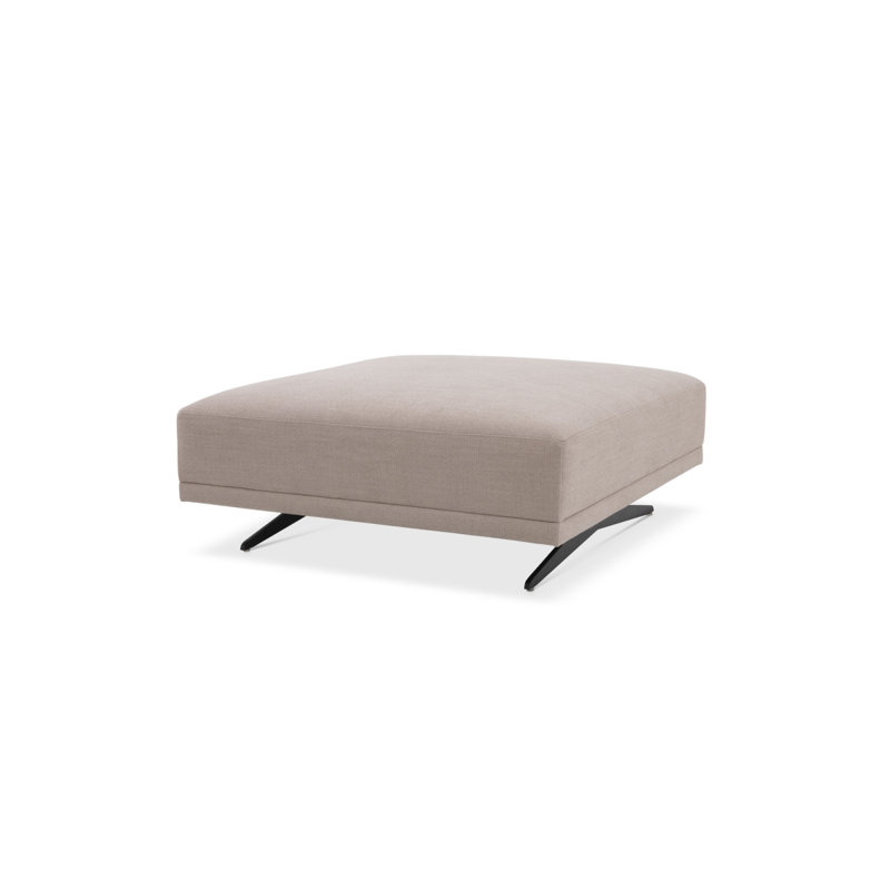 Endless Square Ottoman, Sand Polyester Blend