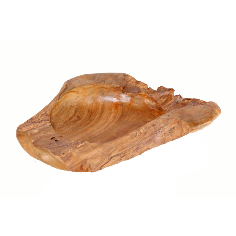 Solid Wood Decorative Bowl