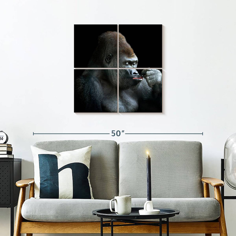 Brampt Relaxing Gorilla, 26'' H x 26'' W