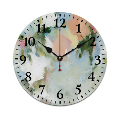 Horloge murale à baies d'açai 12 x 12 pouces, pour potager