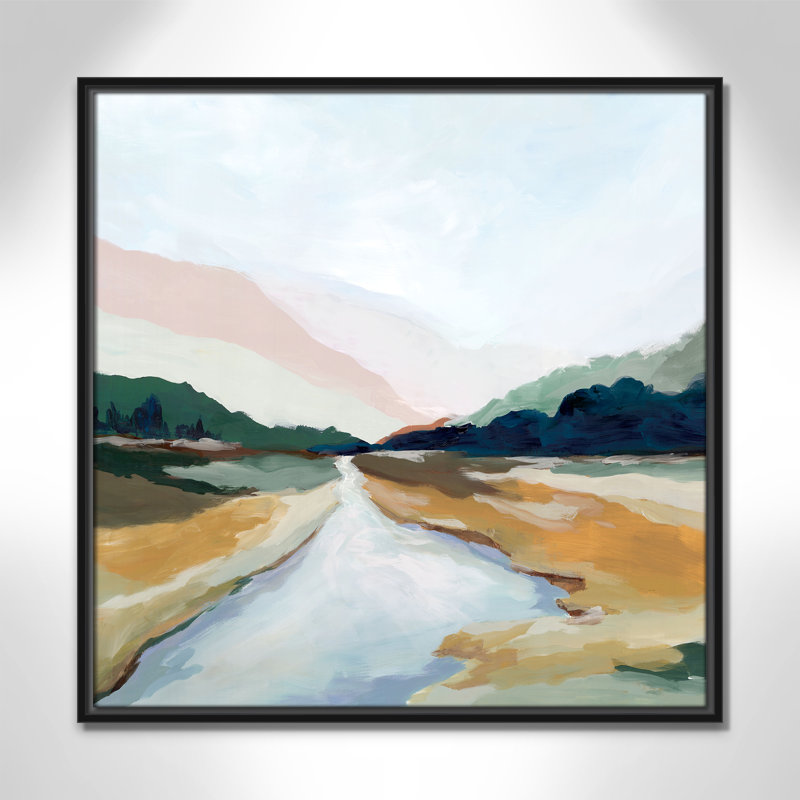 «Hope Creek», reproduction carrée par Isabelle Z, Noir, H 25,5 po x l 25,5 po