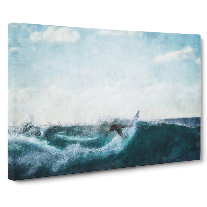 Surfing - Wrapped Canvas, 35cm H x 60cm W x 3cm D