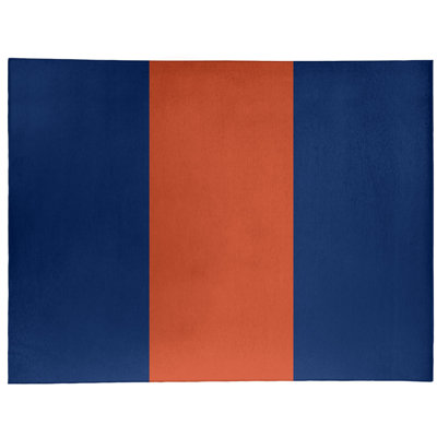 Tapis bleu à rayures de hockey national
