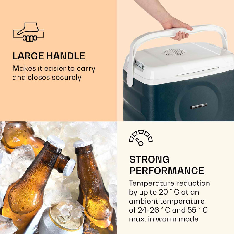 Klarstein Beerbelly 21m³ L Freestanding Mini Fridge, Blue