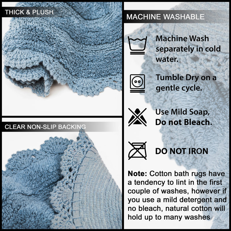Crouseville Bath Rug, Provincial Blue