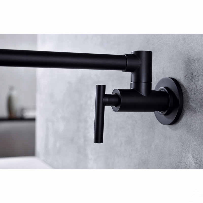 Robinet remplisseur mural, Noir mat