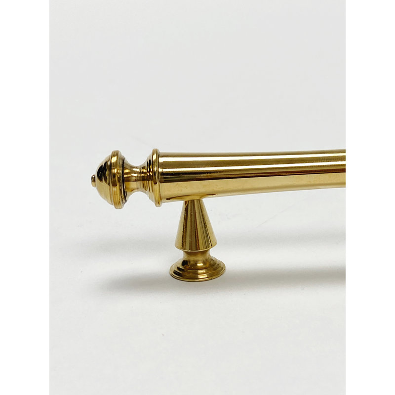Emmeline 3" Center to Center Solid Brass Drawer Pull, Unlacquered Brass