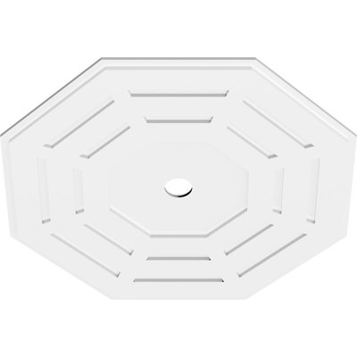 Westin Architectural Grade PVC Contemporary Ceiling Medallion 3" Inside Diameter