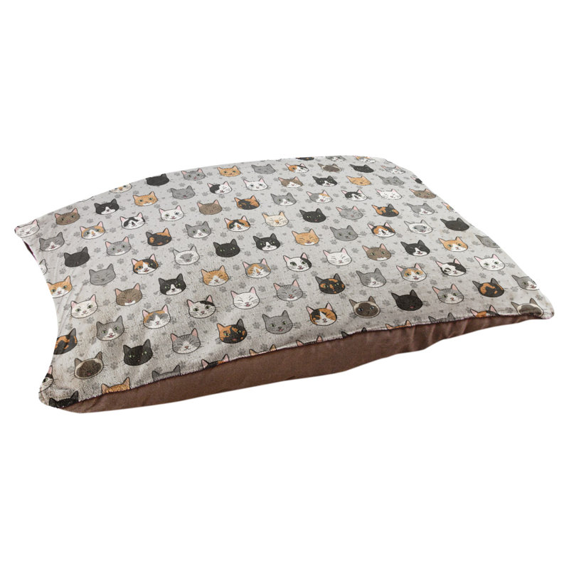 Campion Fleece Pet Bed, 52" L x 42" W, Gray