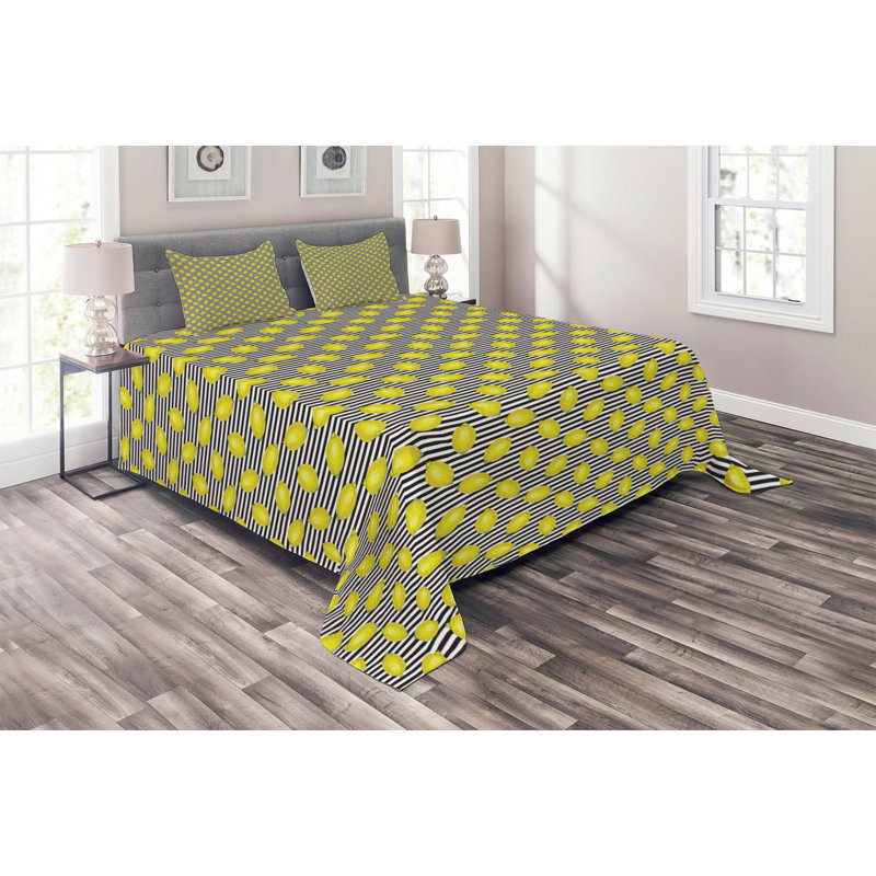Farmhouse / Country Polyester Striped Coverlet