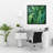 Dense Leaves Framed Canvas - Contemporary Bedroom Home Decor