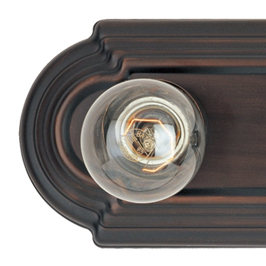 Barres d'éclairage de salle de bain 4 lumières Carder, Bronze huilé
