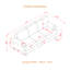 Design moderne et classique avec clous, causeuse de salon 2 + 3 places et canapé en cuir, similicuir rembourré brun