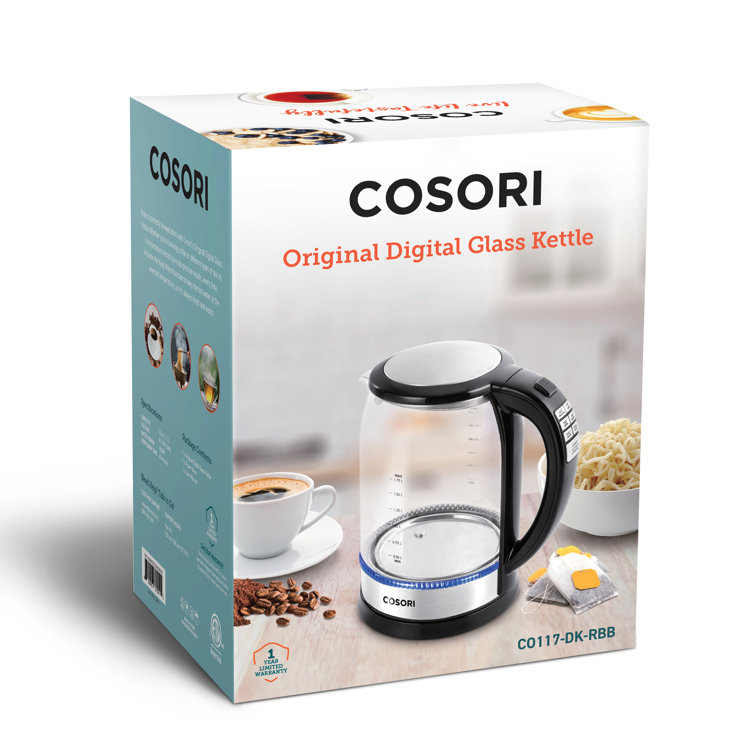 Original 1.7L Digital Glass Electric Kettle - Black – COSORI