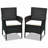 2 PCS Rattan Wicker Patio Chairs
