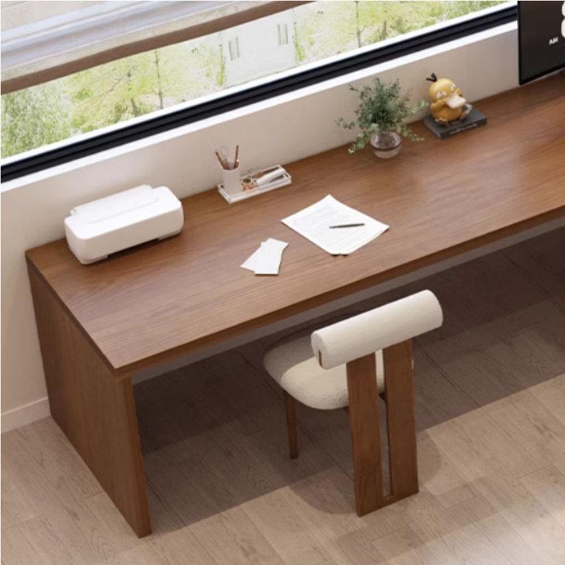 Solid Wood Double Desk, 29.53" H x 62.99" W x 23.62" D