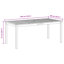 Table de salle à manger de patio en bois d'acacia massif 70,9 po x 35,4 po x 29,5 po-105853735-105853218