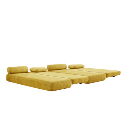 30"W Convertible Daybed - Fold Out Sleeper With Queen Size Mattress