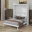 Grand lit escamotable avec tablettes-468968563