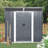 Outdoor Metal Storage Shed with Window and Transparent plate for Garden, Lawn-111523195-111523196