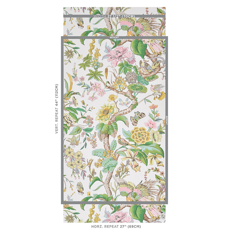 Papier peint Cranley Garden, Rose