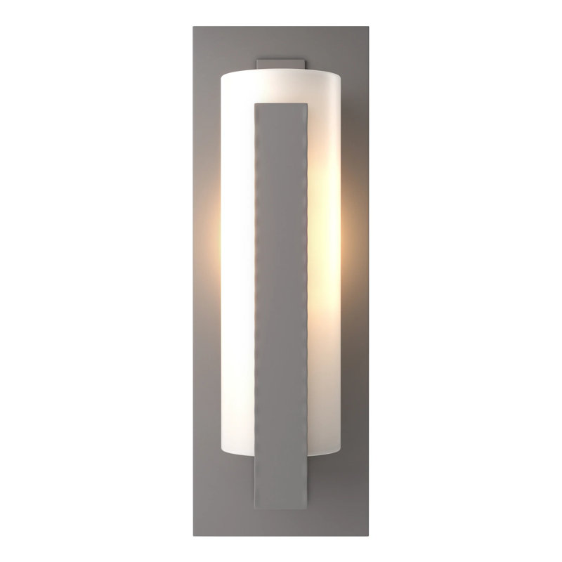 Plafonnier encastré vertical 1 lumière, Acajou côtier, H 18,8 po x l 6,5 po x P 5,4 po
