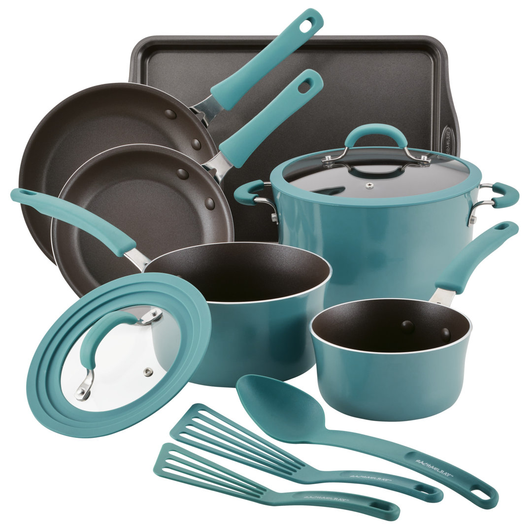 Rachael Ray Cook + Create Aluminum Nonstick Cookware Set, 11-Piece Rachael Ray 