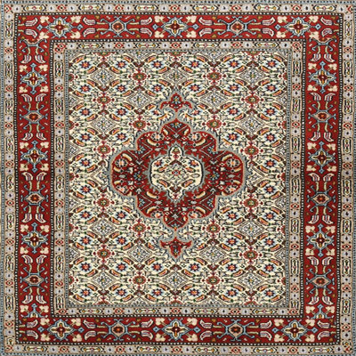 Tapis traditionnel brun / gris Deshmuk
