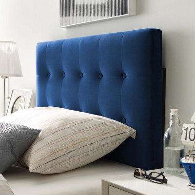 Emily Upholstered Velvet Panel Headboard