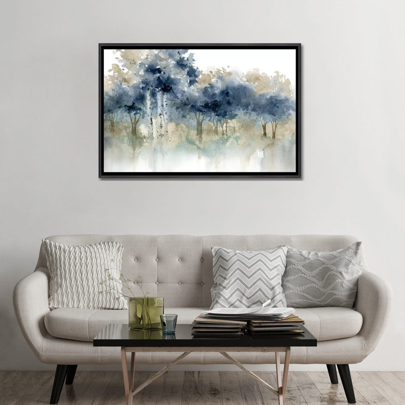 « Water » par Carol Robinson - impression sur toile tendue, H 18 po x l 26 po, Framed Print, Noir patiné