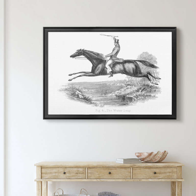 «The Water Leap», reproduction sur toile encadrée, Noir, H 18,5 po x l 24,5 po x P 1,5 po