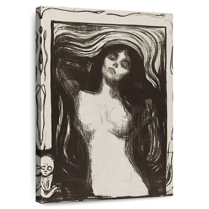 Leisha Madonna Liebendes Weib 1895, H 24 po x l 16 po