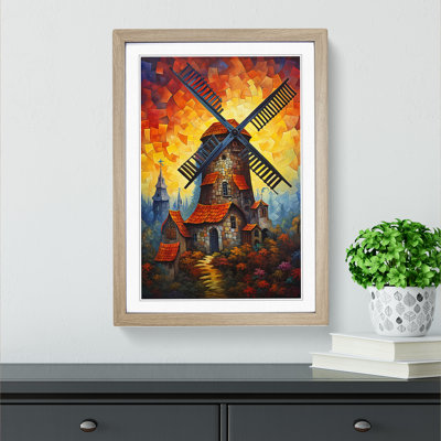 Windmill Baroque Art - Framed Print