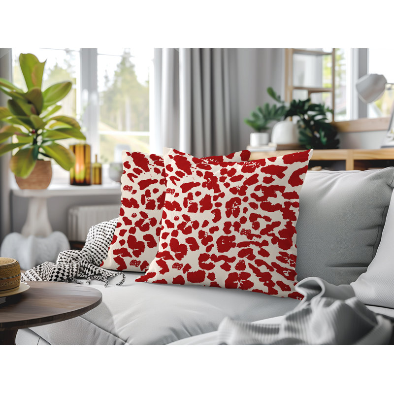Coussin intérieur / extérieur Lexy, 16x16, Red