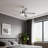 Brushed Nickel 52 In. Integrated LED Indoor 5-Blade Ceiling Fan With Pull Chain-1826353107-1826353105